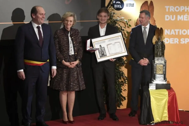 ? Prinses Astrid overhandigt David Goffin Nationale Trofee voor Sportverdienste