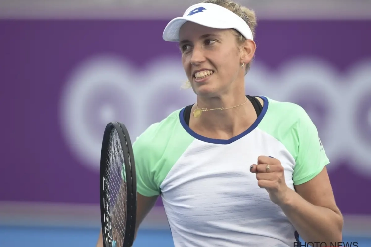 Elise Mertens zwoegt zich in bijna drie uur naar de hoofdtabel in het Qatarese Doha