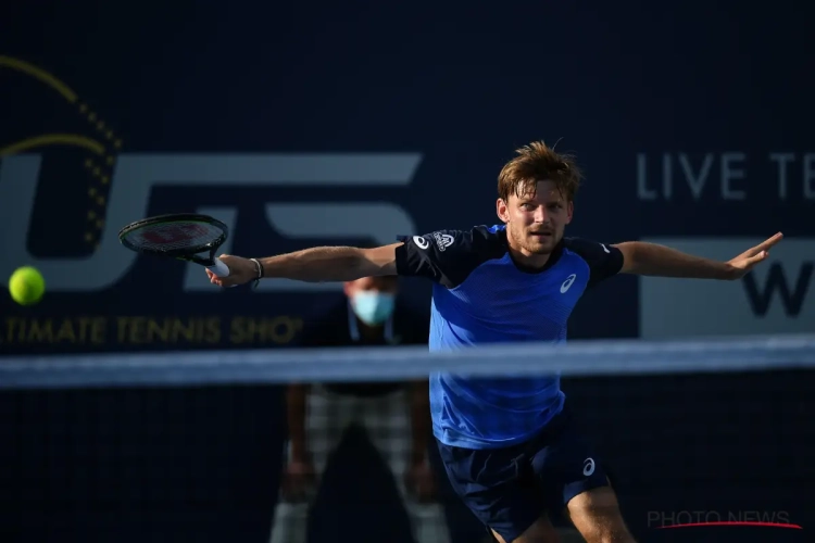 🎥 David Goffin ook tegen toptienspeler onderuit op Ultimate Tennis Showdown