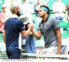 Allez les Bleus! Fransmannen Tsonga en Paire zorgen met potje tennisvoetbal voor spektakel in Halle