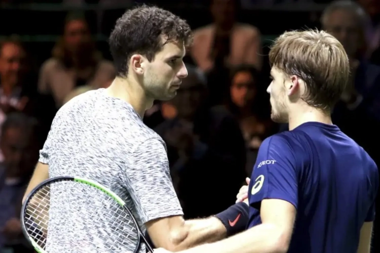 Derde keer; goede keer: David Goffin wint eindelijk eens van Grigor Dimitrov